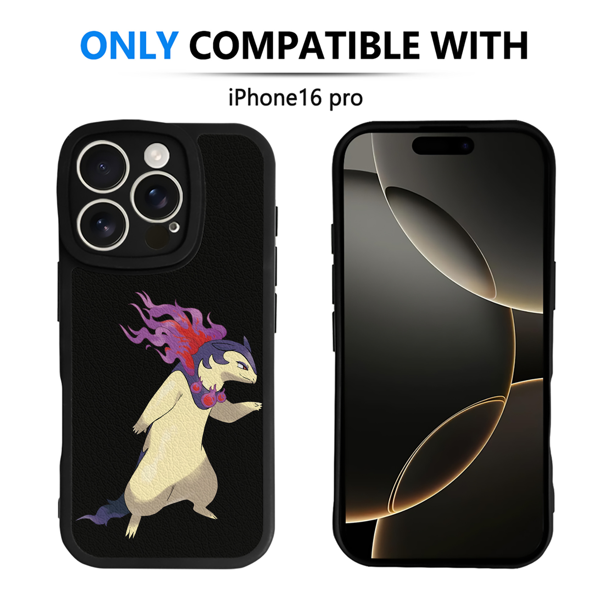（画像用） ポケットモンスター Pokémon 【iPhone 16シリーズ対応】シリコンスマホケース（レザー調） 材質：シリコン